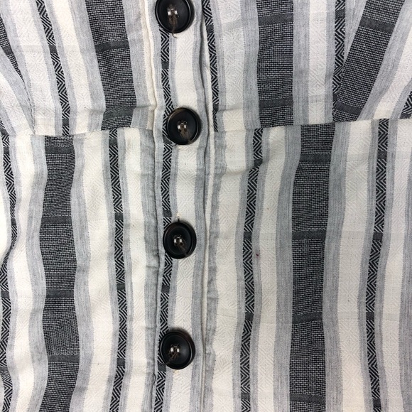 Urban Romantics Striped Sleeveless Jumpsuit Open Back Size S - Picture 5 of 8